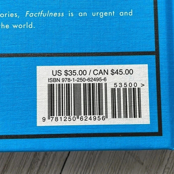 📕“FactFulness” Special Gift Edition Book by Hans Rosling - Picture 4 of 4